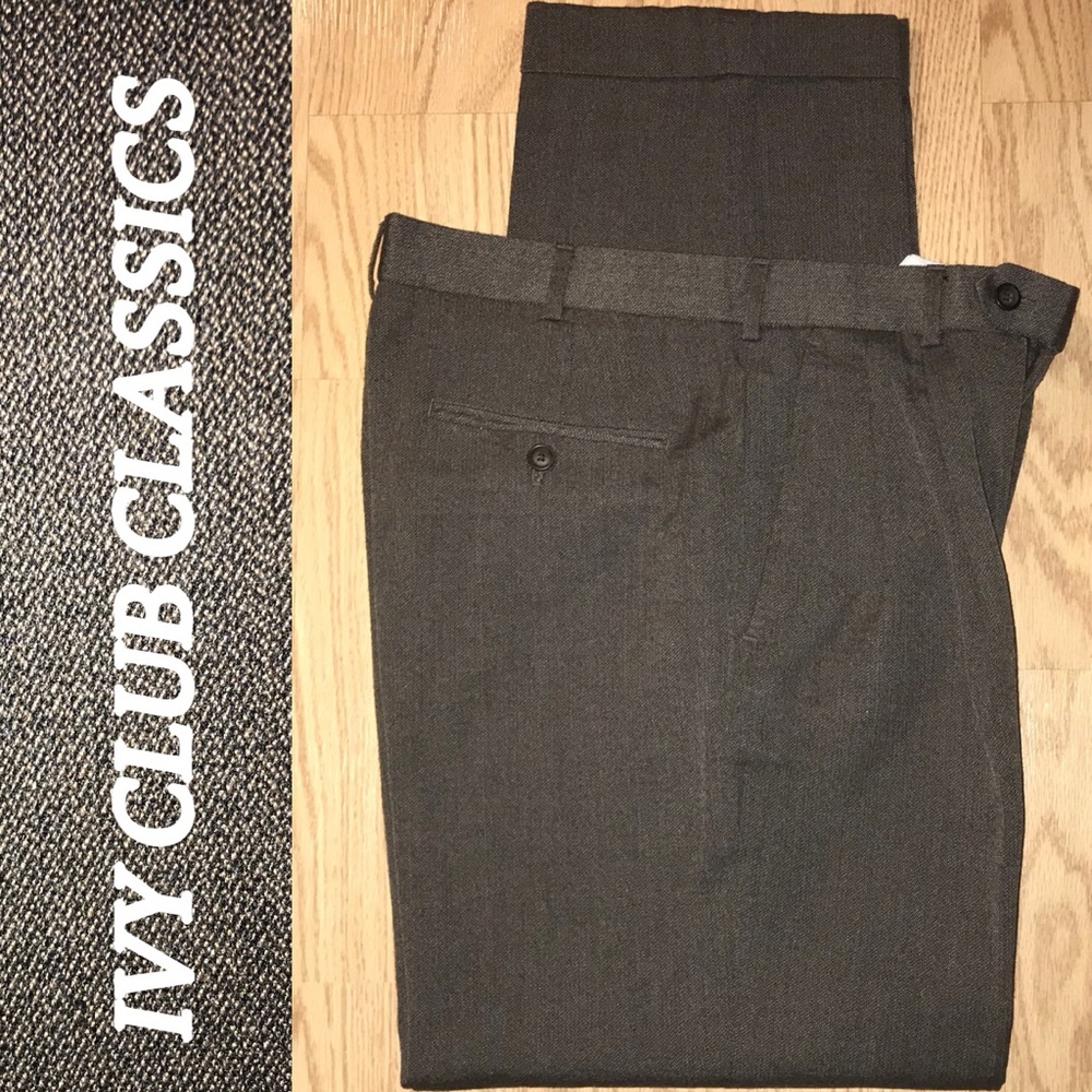 Ivy Club Classic Men’s Dress Pants - Picture 1 of 5